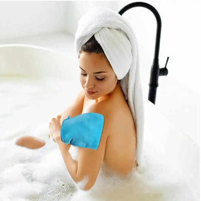 Reusable Makeup Remover Gloves Soft Microfiber for Deep Cleansing Gentle on Skin & Easy to Wash Colorful Quick-Dry