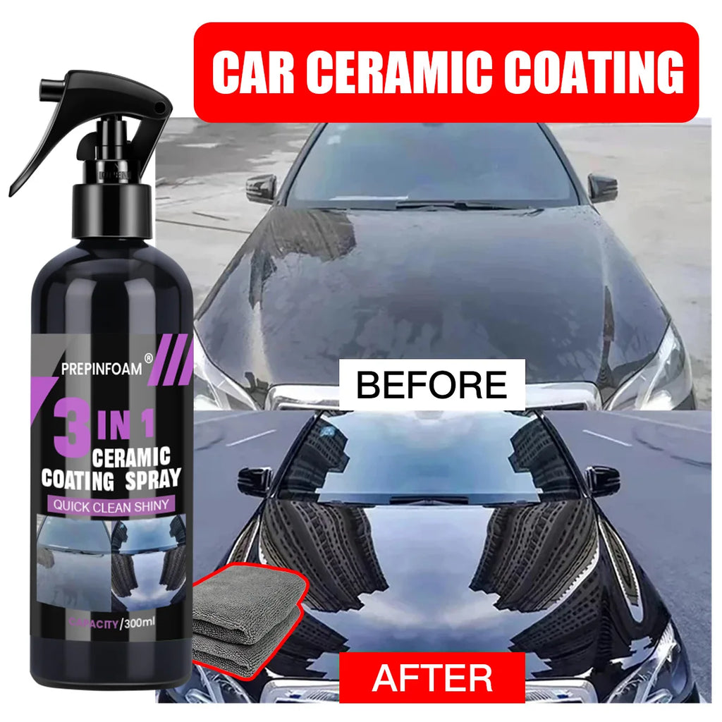 Quickly Cleaning Remove Stains Car Spray Brighten Shiny Car Nano-crystal Coating Agent Car Surface Glass Ceramic Coating Spray