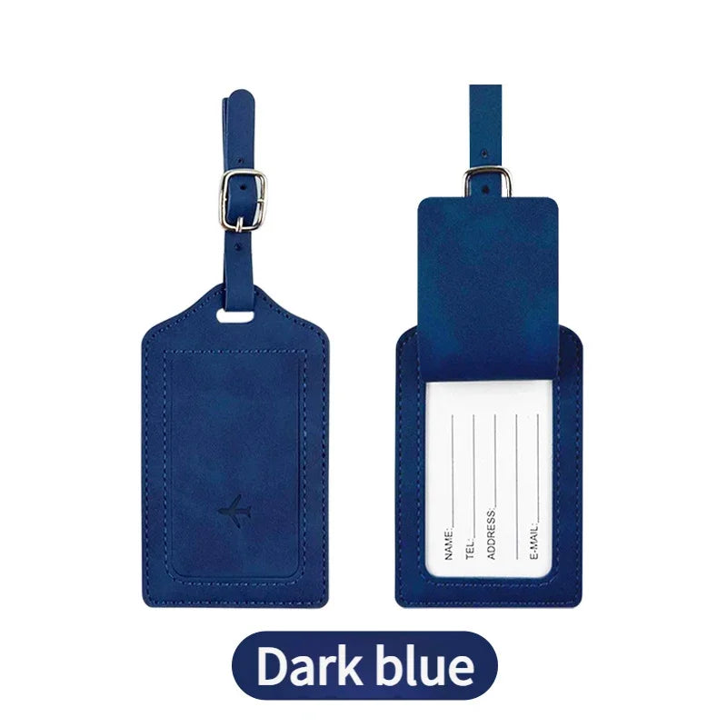 Travel Essentials: RFID-Blocking Passport Holder + Leather Luggage Tag Set