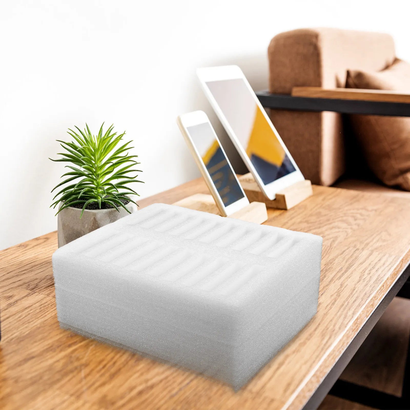 20 Compartment Cell Phone Storage Box for Classroom Teachers Desk Organizer Mobile Phone Holder Secure Smartphone Organizer Box