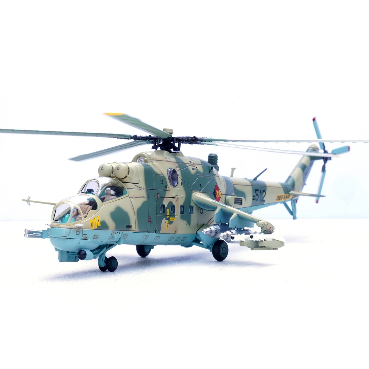 P14005PG 1:72 East German MI-24P Helicopter Model (5th Helicopter Squadron No. 512) Static Aircraft Model