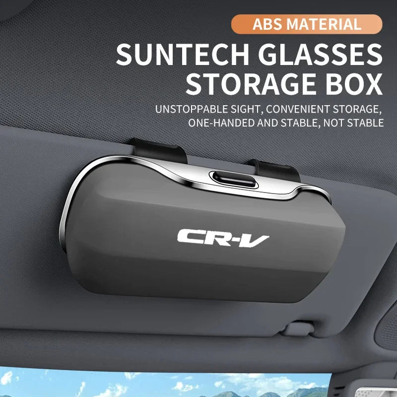 For CRV Honda CR-V CR V key case Mirror Emblem 2011 2024 2025 Accessories Car Visor Sunglasses Car Glasses Case Glasses Clip Box
