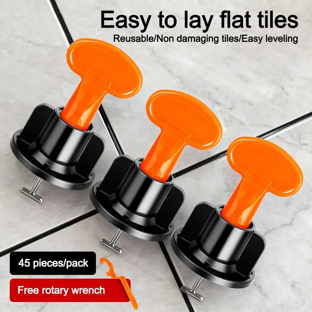 50Pcs Reusable Floor Tile Leveling System Clips Spacers Adjustable Thickened Floor Gap Clips Tile Spacers