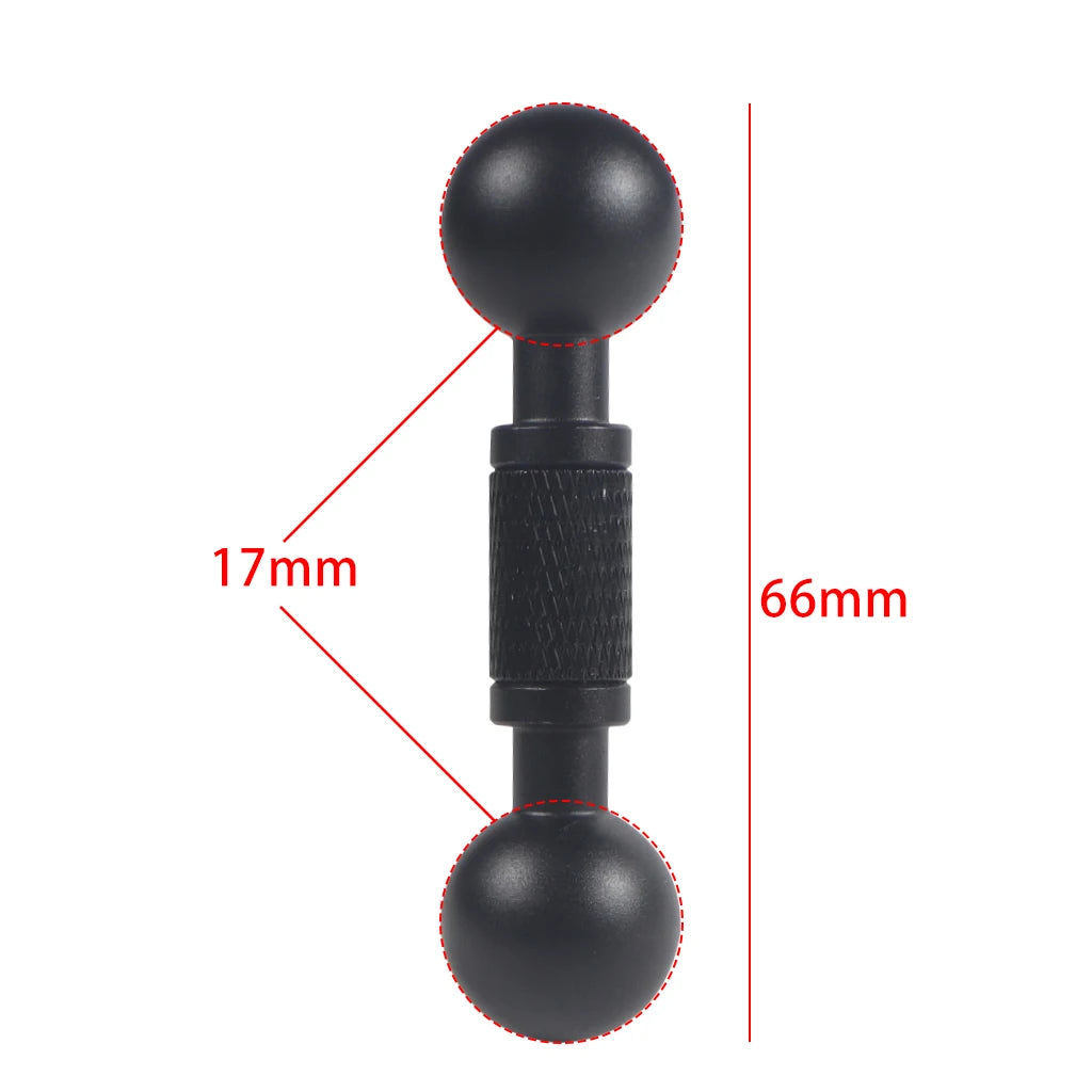 13mm/15mm/17mm/20mm Ball Head Adapter Clip Mount for Gopro Hero 11 10 9 Action Camera Car Auto Mounting Bracket Recorder Sucker