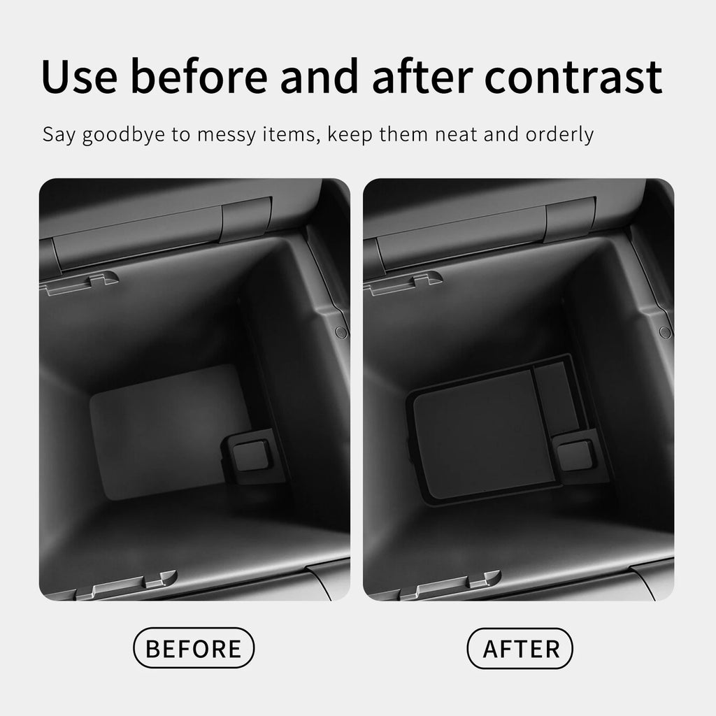 LUCKEASY for Kia Telluride 2027 Base Trim Car Storage Box Accessories Central Control Armrest Box Bottom Box Storage Case Tray