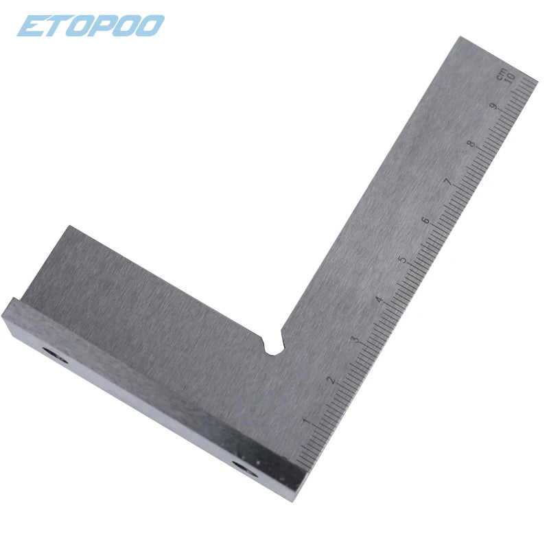 Machinist Square 90 Degree Right Angle Engineer Set with Seat Precision Ground Steel Hardened Angle Ruler Wide Right Angle