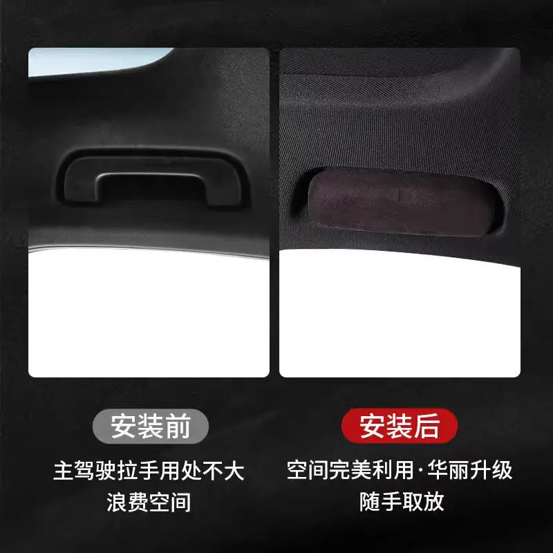 Car Trim For Land Rover Discovery Range Rover Velar Glasses Holder Sunglasses Storage Box Case Replacement Parts Accessories