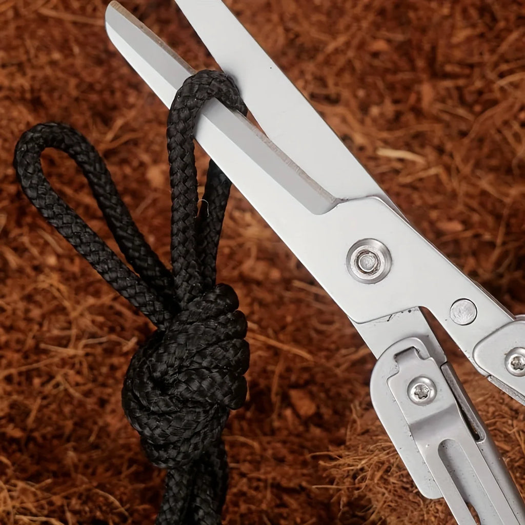 Outdoor Portable folding stainless steel multifunctional scissors camping, hunting, fishing multifunctional Outdoor small tool