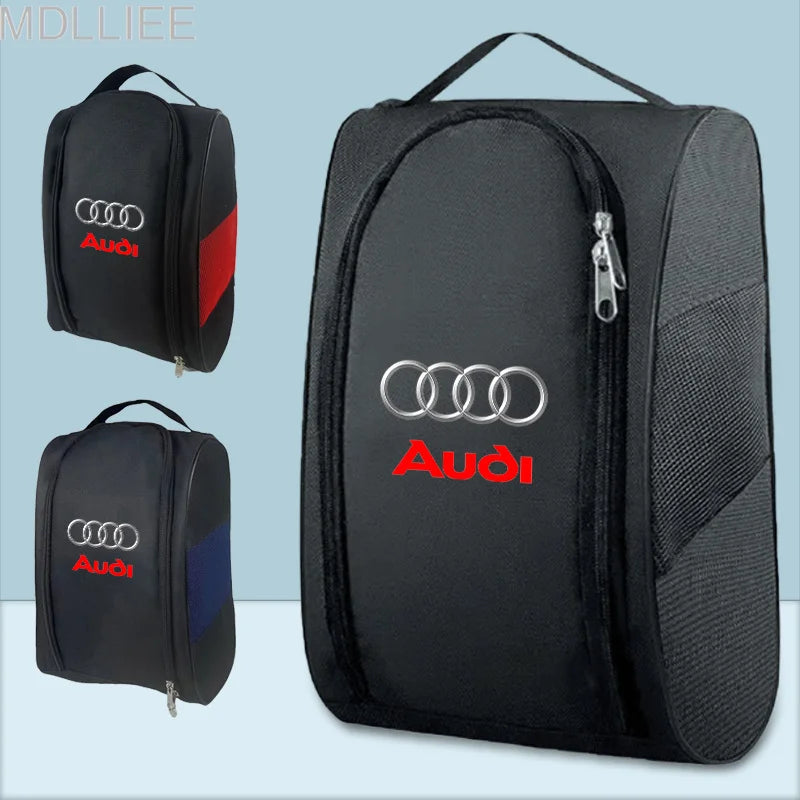 Car Emblem Sneaker Storage Bag Travel Outing Shoe Storage Tool For Audi Quattro SLine TT A3 A4 A6 A5 Q5 A1 Q7 Q3 A8 Q2 A7 RS7 RS