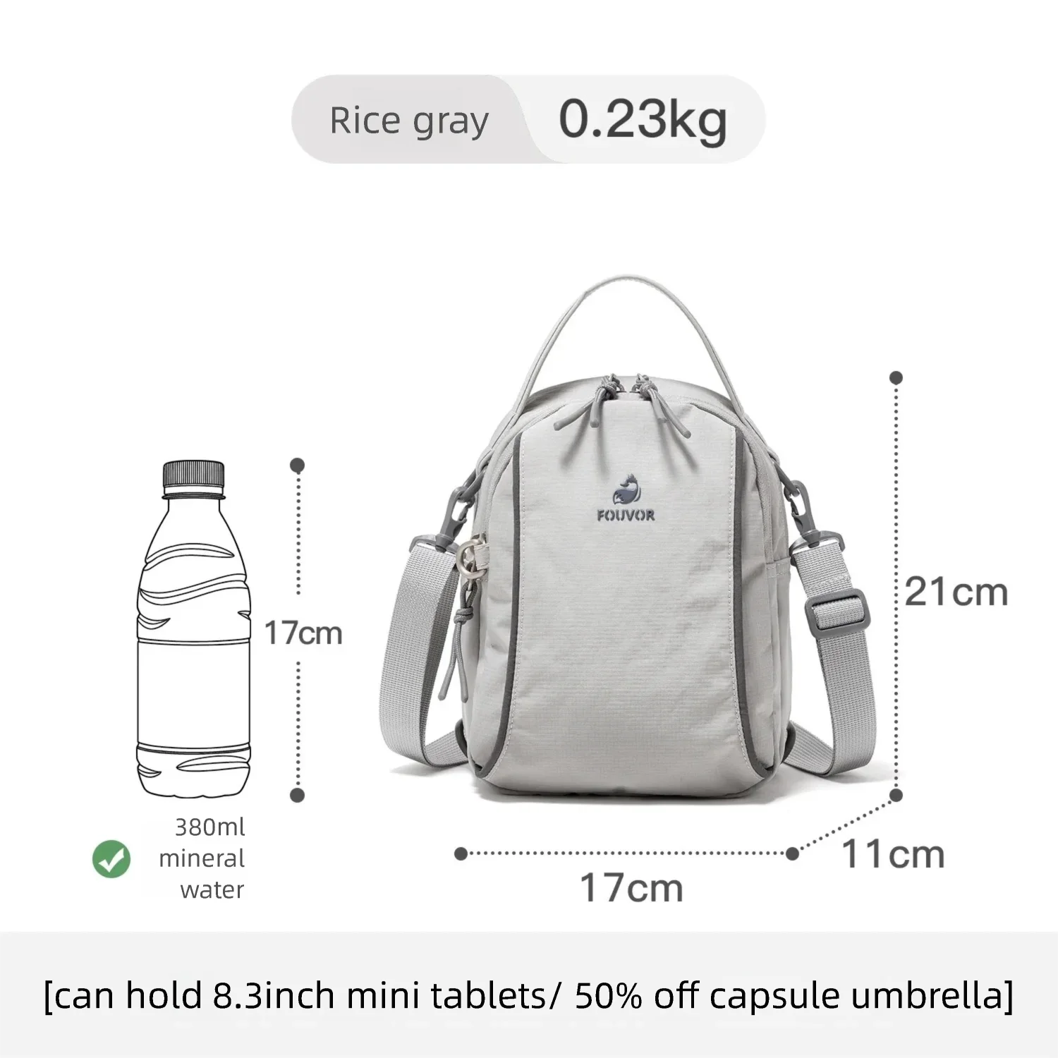 Fouvor Women's Small Crossbody Bag Multi-functional Fashion Backpack for College Students Single Double Shoulder Bags 3073-12