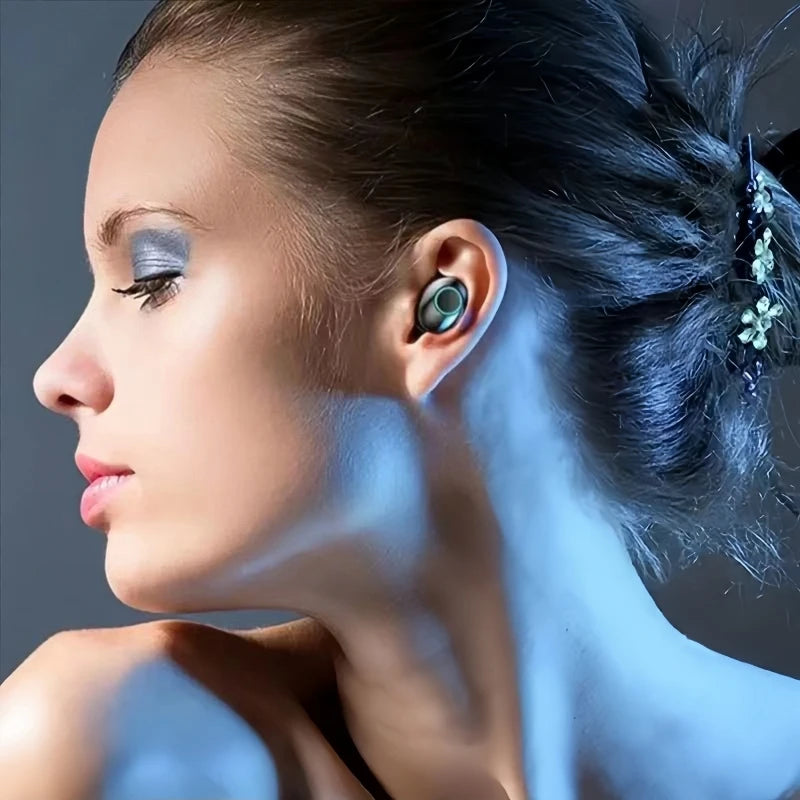 Long Playtime Touch Control True Wireless Earbuds/Headphones Bluetooth YD03, LED Charging Case, Bluetooth 5.3