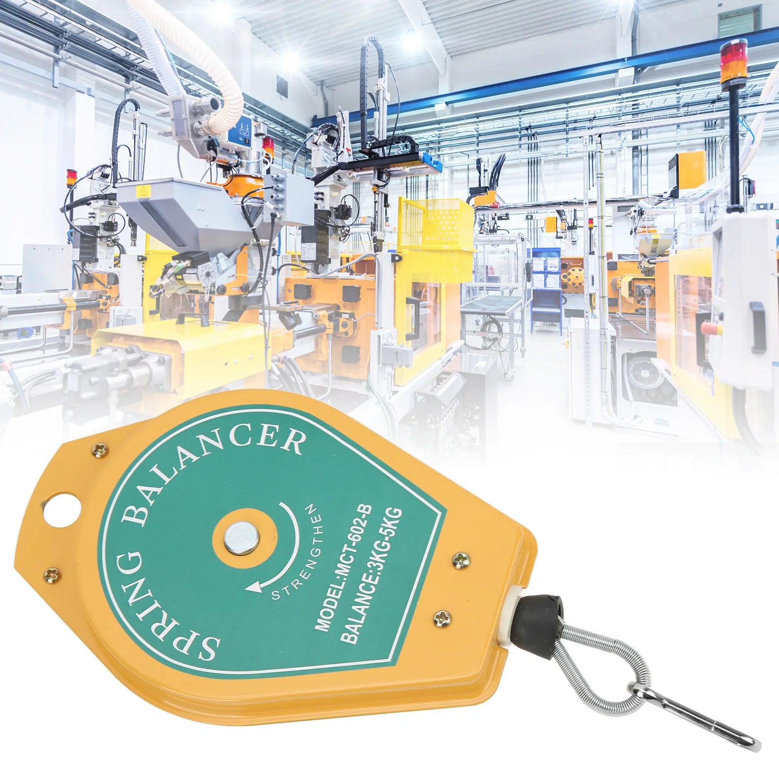 Spring Balancer 3 to 5Kg Load Bearing Retractable Tool Fixture Holder Hanging with Fittings Air Tool Parts Accessories