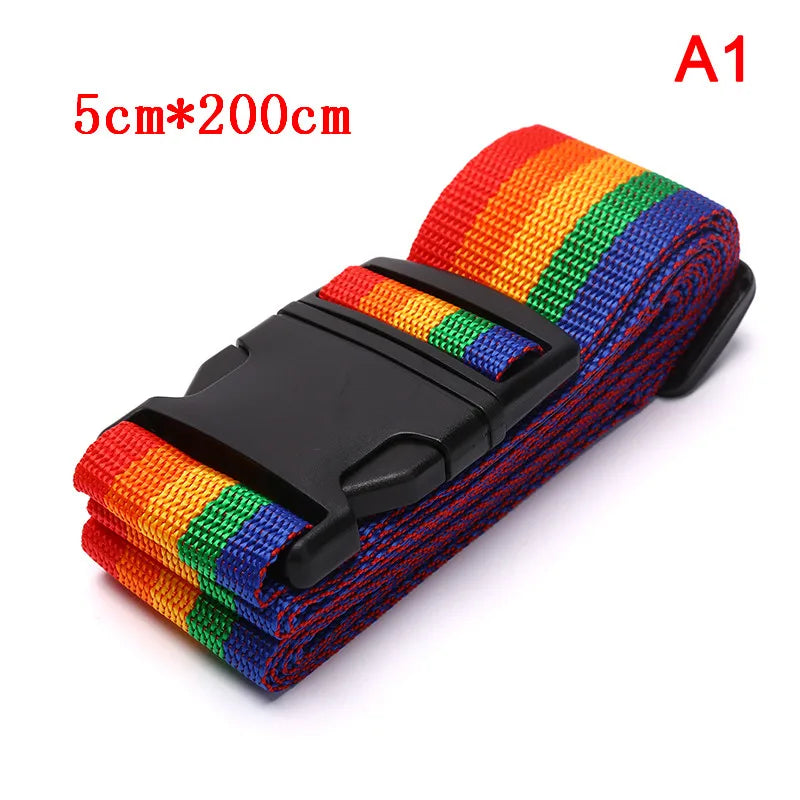 Travel Luggage Strap Adjustable Password Lock Packing Belt Baggage Secure Lock Anti-theft Luggage Strap Bundling Belt