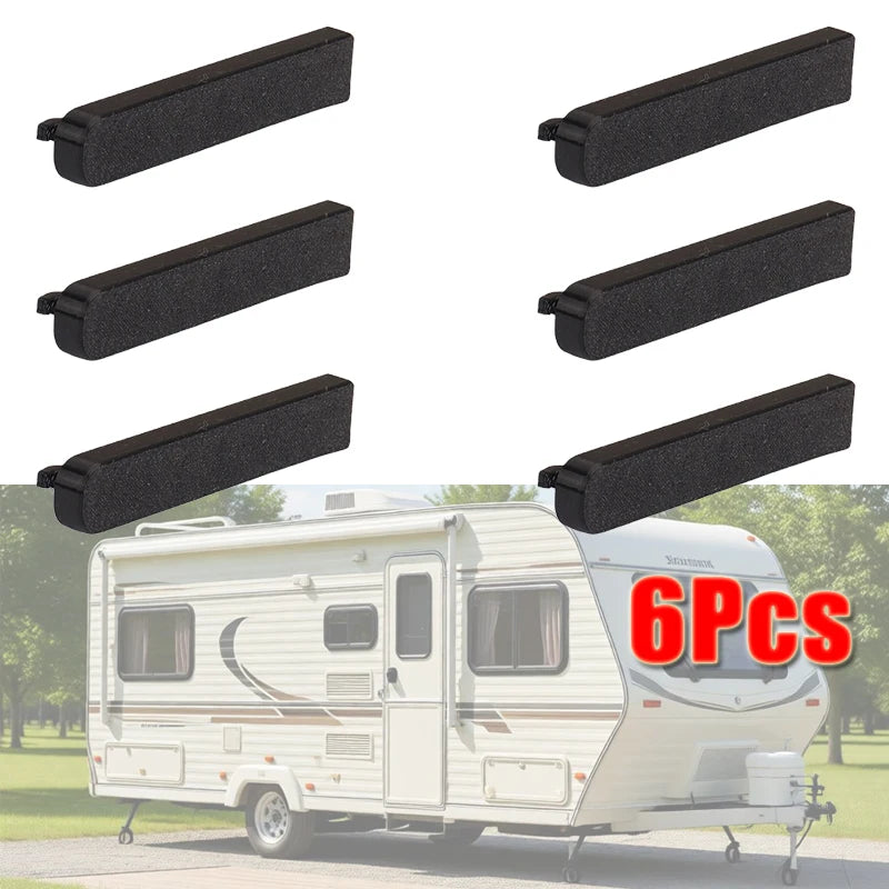 6Pcs For Hymer RV Motorhome Caravan Campervan Windows Drain Vent Cover Black RVs Accessories