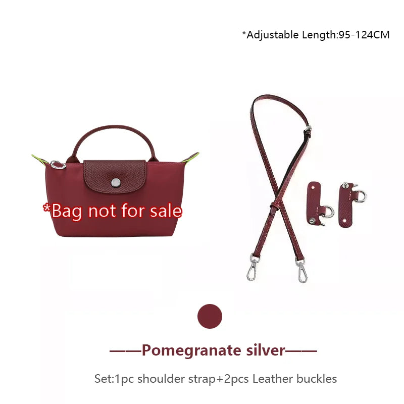 Genuine Leather Bag Shoulder Strap For Longchamp Mini Bag Crossbody Bag Strap Adjustable Bag Belt Bag Replacement Accessories