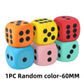 1PC 60/80mm Dot Dices Counting Toy Learning Aids Six Sides Dices Classroom Math Teaching for Class Board Game Point Dice