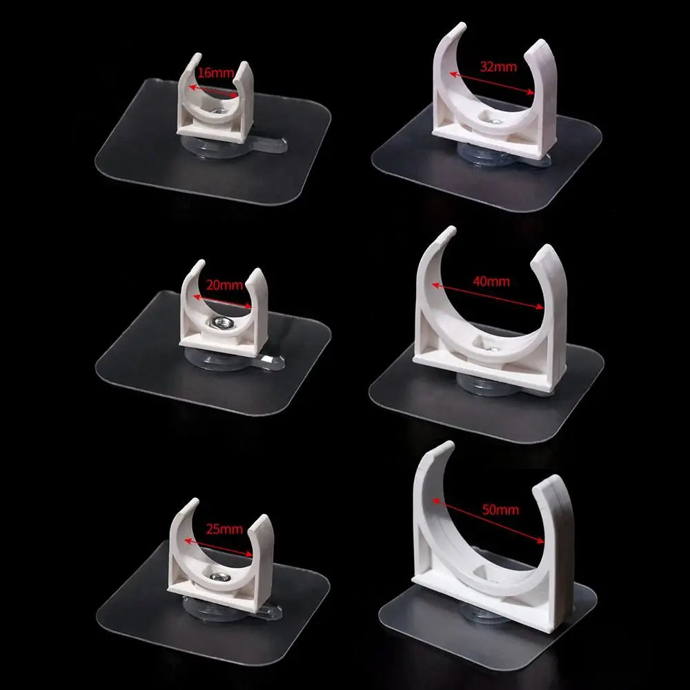 1/5Pcs Punch-free Self-adhesive Pipe Clamp Garden Irrigation Aquarium Fish Tank Water Tube Holder Watering Adapter