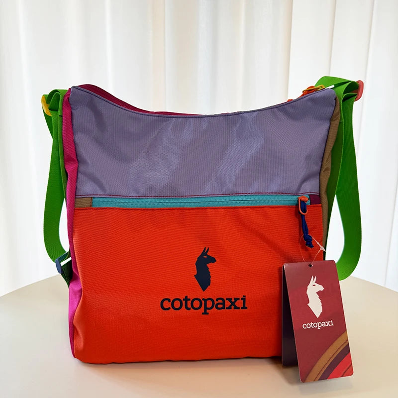 16LNew waterproof crossbody bag, unisex outdoor color-block crossbody bag