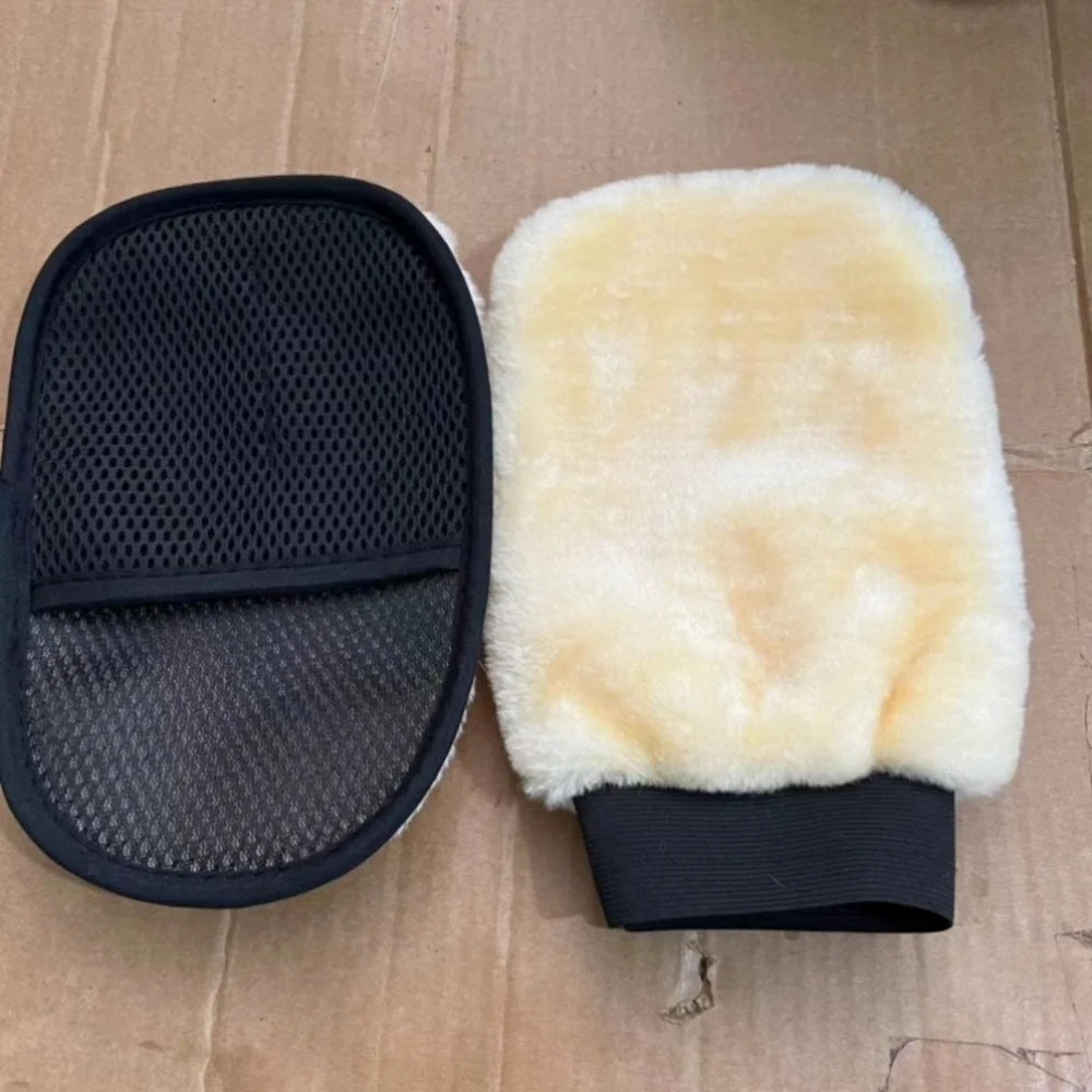 Advanced Car Washing Wool Soft Auto Washing Glove Car Cleaning Glove Motorcycle Washer Care Waxing and Polishing Washer Products
