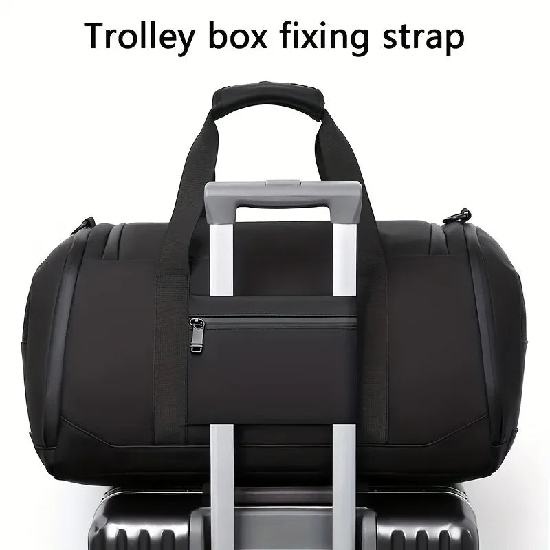 Large Capacity Carry on Travel Bag for Men Spacious Sports Gym Bag with Multiple Compartments Weekend Overnight Duffel Bag