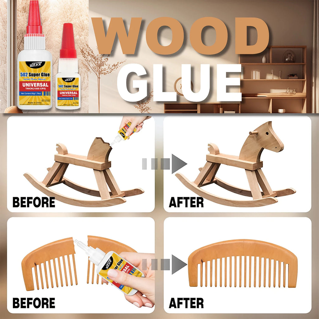 1-10pcs 502 super strong glue Instant Quick-drying Cyanoacrylate Adhesive Leather Rubber Wood Metal Strong Bond Liquid Glue Tool With precision dispenser 20g/50g.