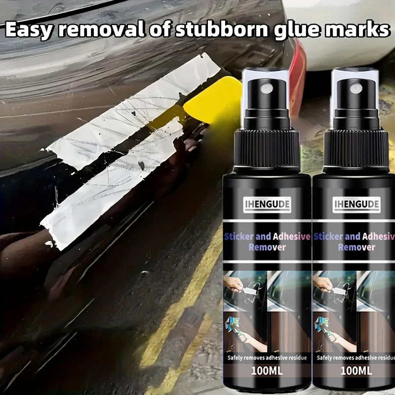 Adhesive Removal Spray Can Safely Remove Stickers, Glue, Decals, Labels, Tape Residue, and Chewing Gum Residue from Cars, Motorcycles, Furniture, Tiles, Wood, Etc