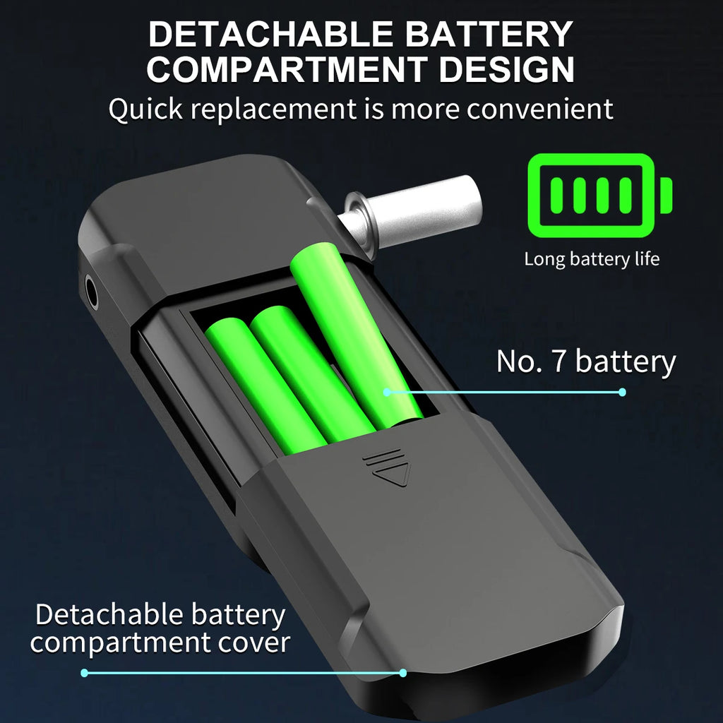 2026 New High-Precision Alcohol Tester – Portable Breathalyzer – Suitable for Post-Drink Safety Testing, Self-Diagnosis, and I