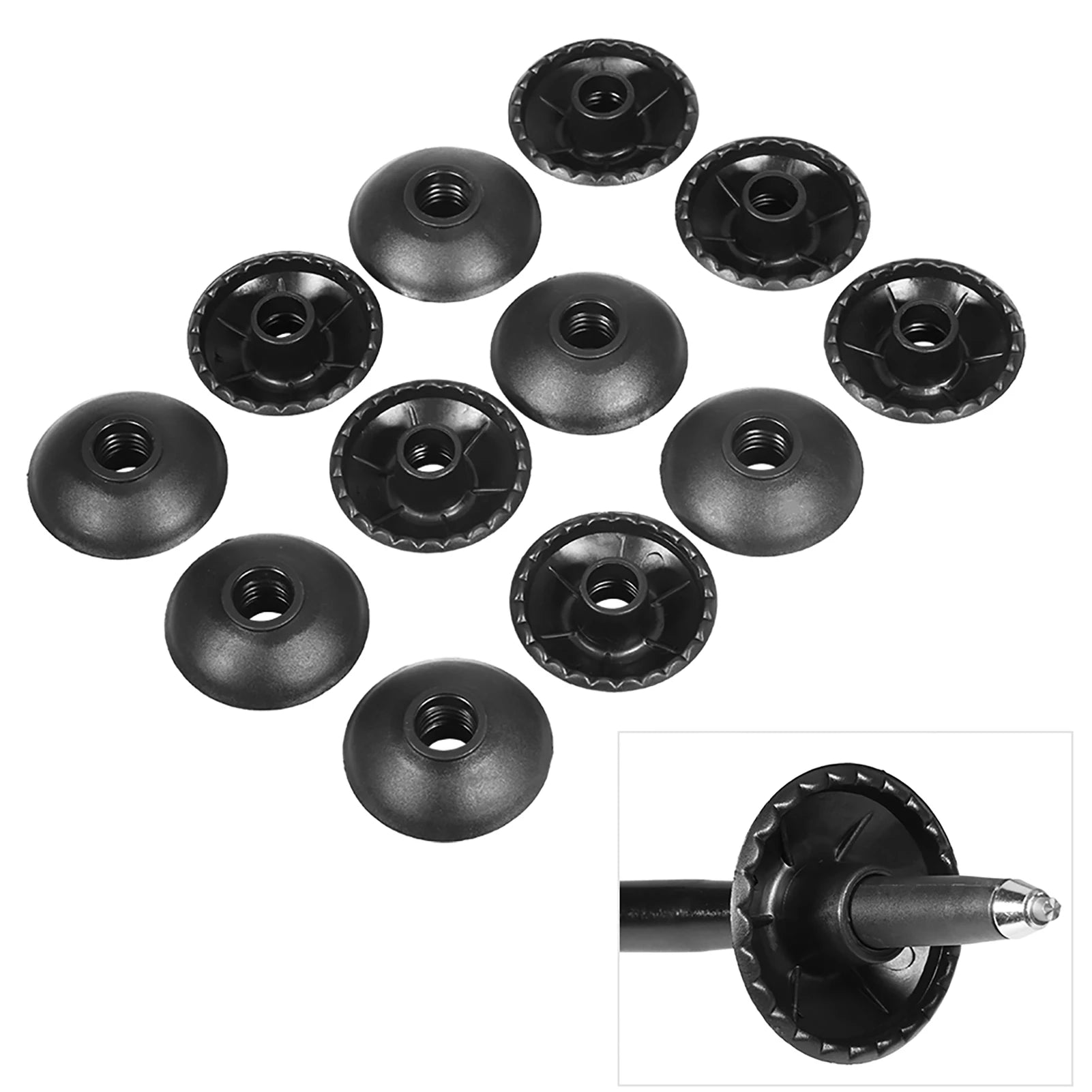 12PCS Round Snow/Mud Basket for Trekking Poles Hiking Pole Replacement Accessory Trekking Pole Basket Pole Basket