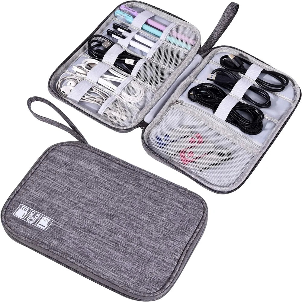 Travel Electronics Organizer Bag Portable Cable Storage Organizer Electronic Accessories Case Phone Charger Storage Holder Bags