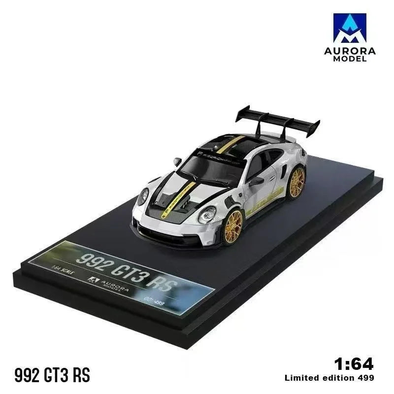 AM 1:64 Alloy Diecast Sports Car Model Simulation Collectible Desktop Ornament