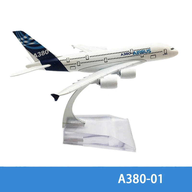 15CM Diecast Alloy A320 330 340 350 380 6Inch Airplane Model