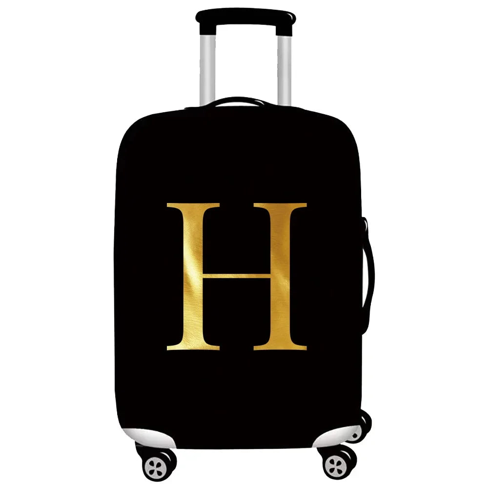 Luggage Cover Stretch Fabric Suitcase Protector Baggage Dust Cover Suitable 18-32 Inch SuitcaseTravel Organizer letter Series