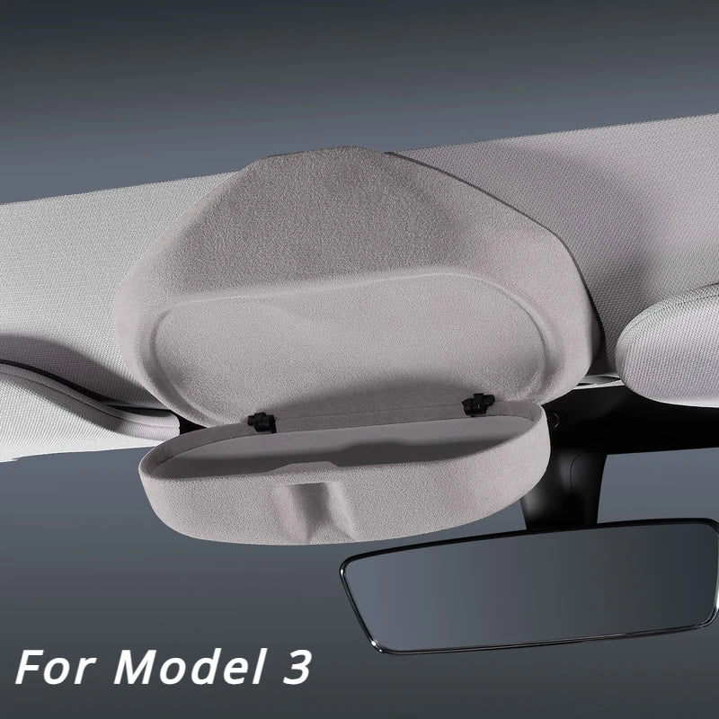 Car Sunglasses Case Glasses Storage Box Holder For Tesla Model 3 Highland 2023 For Model Y/3 Car Glasses Case Box Car Accessorie