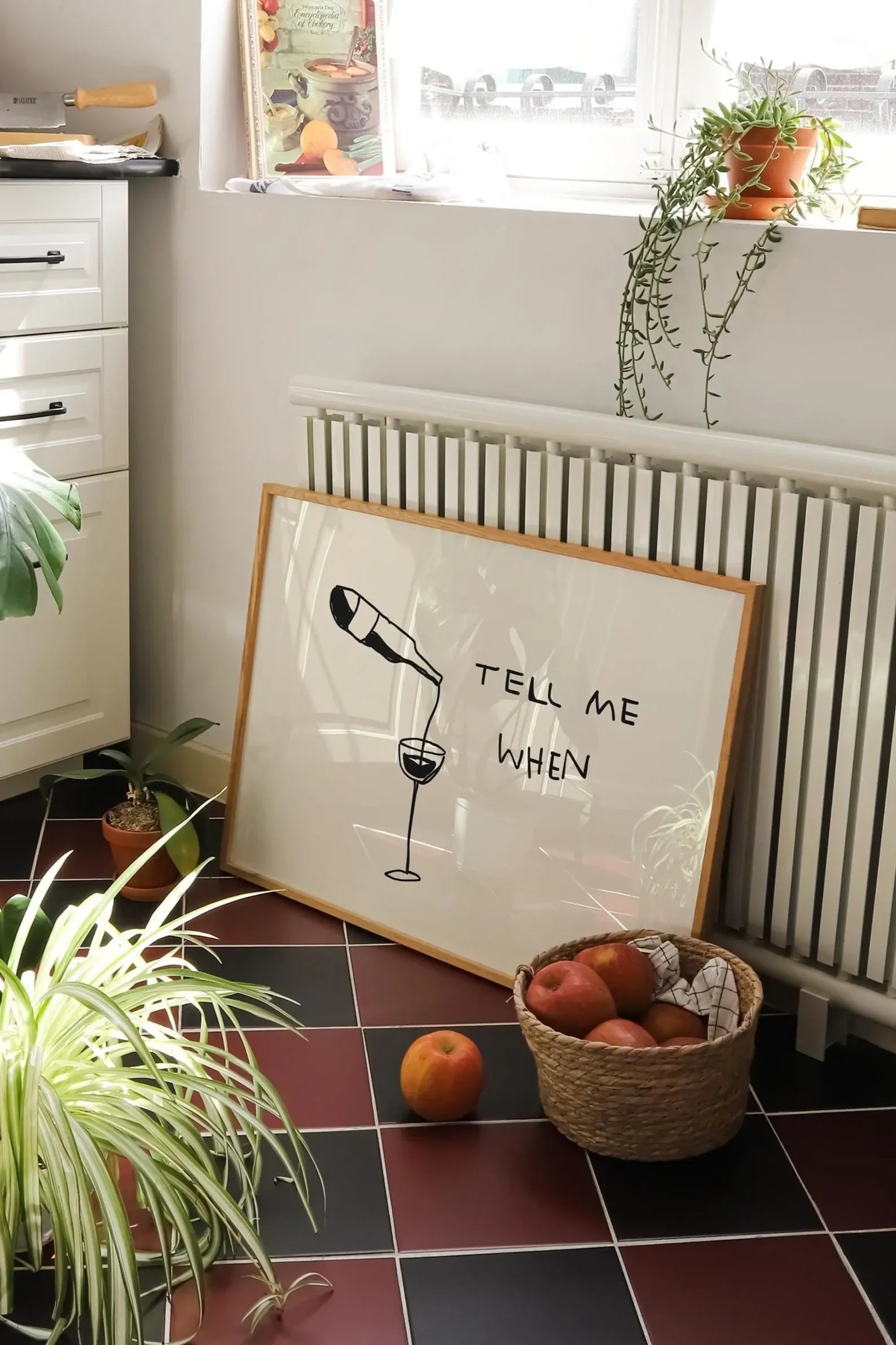 Funny Wine Quote Print: Kitchen Bar Wall Cart Art Digital Horizontal Unframed Wine Cheers Poster Gift Decoration