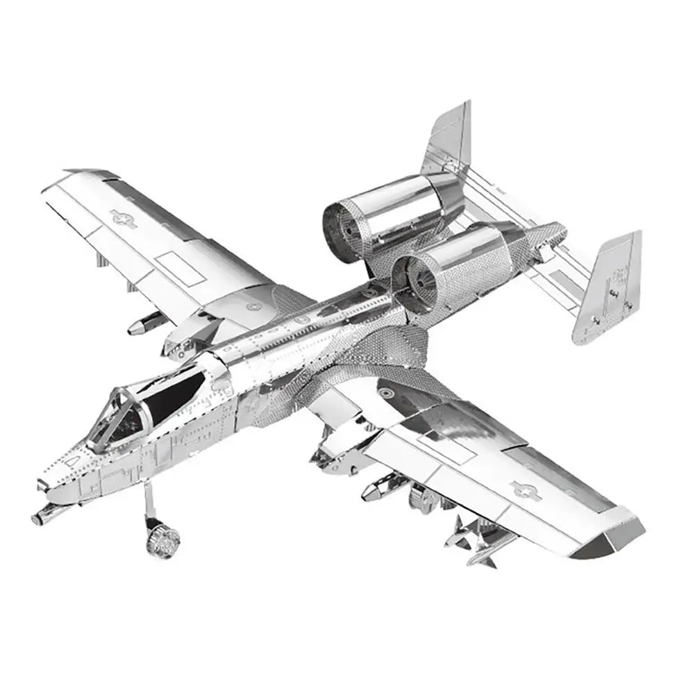 DIY 3D Metal Aircraft Model Kit Alloy Military Airplane Puzzle Educational Assembly Toy for Hobbyists & Collectors