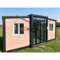 Portable 3 Bedroom Expandable Container House-40ft Foldable Modular Design Modern Luxury Prefab Home Living Room Workshop