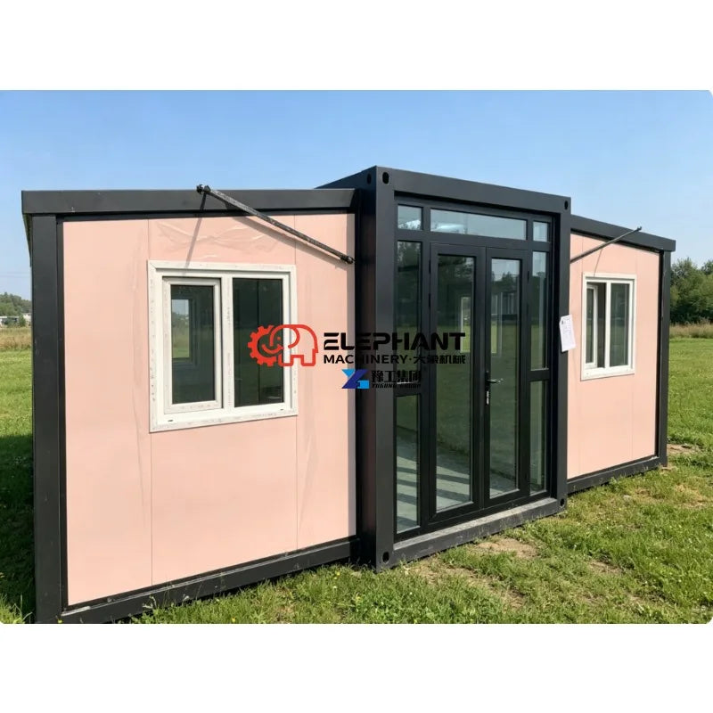 Portable 3 Bedroom Expandable Container House-40ft Foldable Modular Design Modern Luxury Prefab Home Living Room Workshop