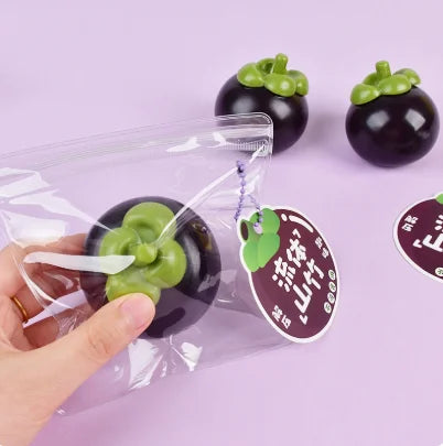 Creative Mangosteen Squishy Fidget Toy Building Block Filling No Rebound Squeeze Toy ASMR Sensory Anti Stress Toys for Adults