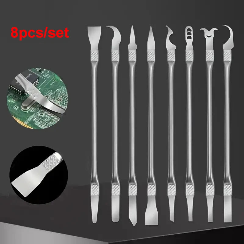 8pcs Multifunctional CPU Pry Knife Mobile Phone Computer Chip Disassembly Electronics Repair Tools