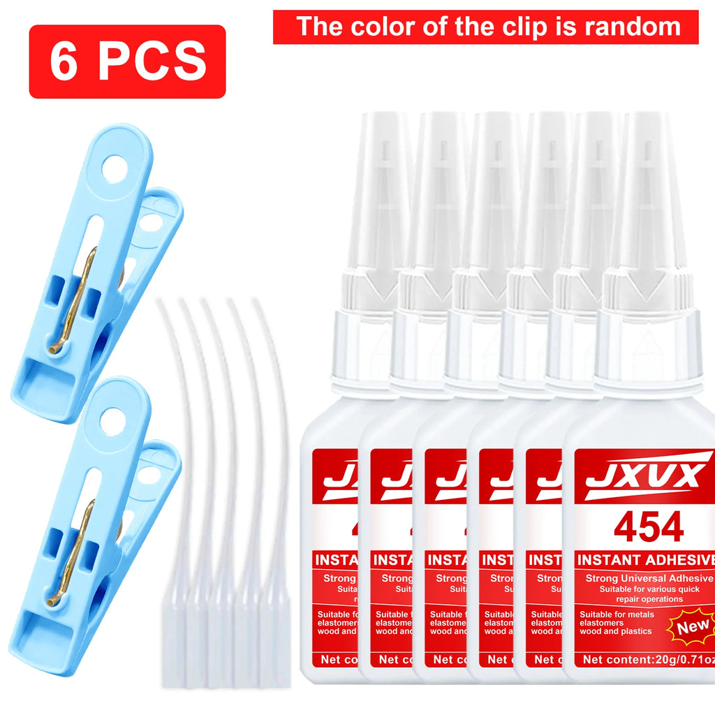 454 Super Glue: Instant Adhesive That Dries Quickly in 3 Seconds, with a Strong and Waterproof Bond; for Metal, Plastic, Wood, Ceramics and Leather; Multi-Material Repair Glue, 20 g