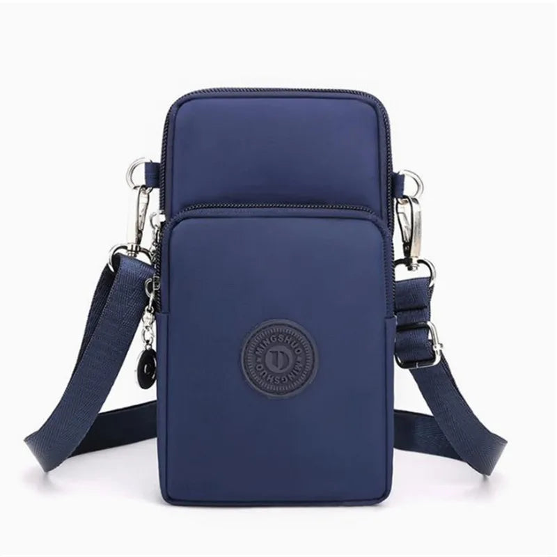 Stylish Beige Multi Pocket Crossbody Sling Bag Lightweight Phone Purse with Adjustable Strap Shoulder Bag for Women Everyday Use