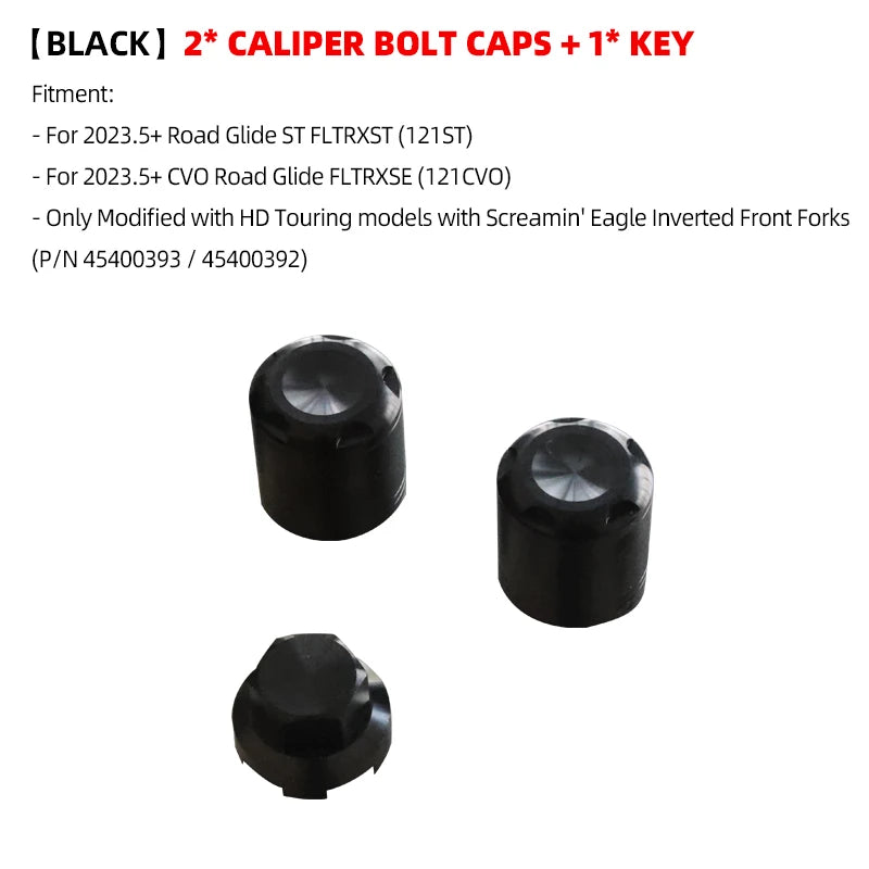 Road Faith Titanium Alloy Motorcycle Caliper Bolt Front Fender Bolts Anti-theft For HD 121CVO 121ST 24-up 117 Road/ Street Glide