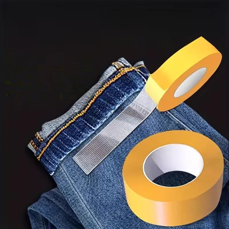 2 Rolls of Strong Adhesive Double-Sided Tape Specifically Designed for Fabric, Free from Seams and Burns
