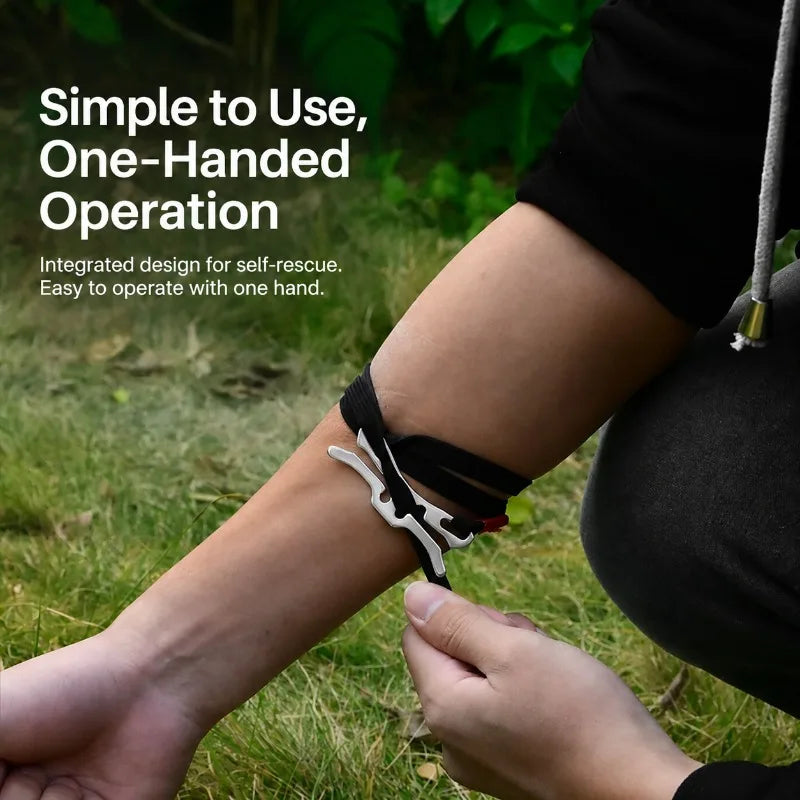 Emergency Quick Tourniquet One Hand Operation EDC Survival Gear Tactical First Aid Buckle Hemostatic Strap Outdoor Camping Tool