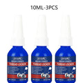 L00Lifl Blue Screw Adhesive 10ml - High-Strength, High-Temperature Resistant, Anti-Vibration Adhesive Specifically for Metal Fasteners, Removable Anaerobic Adhesive with Thread Locking Agent, Industrial-Grade Strength Adhesiv