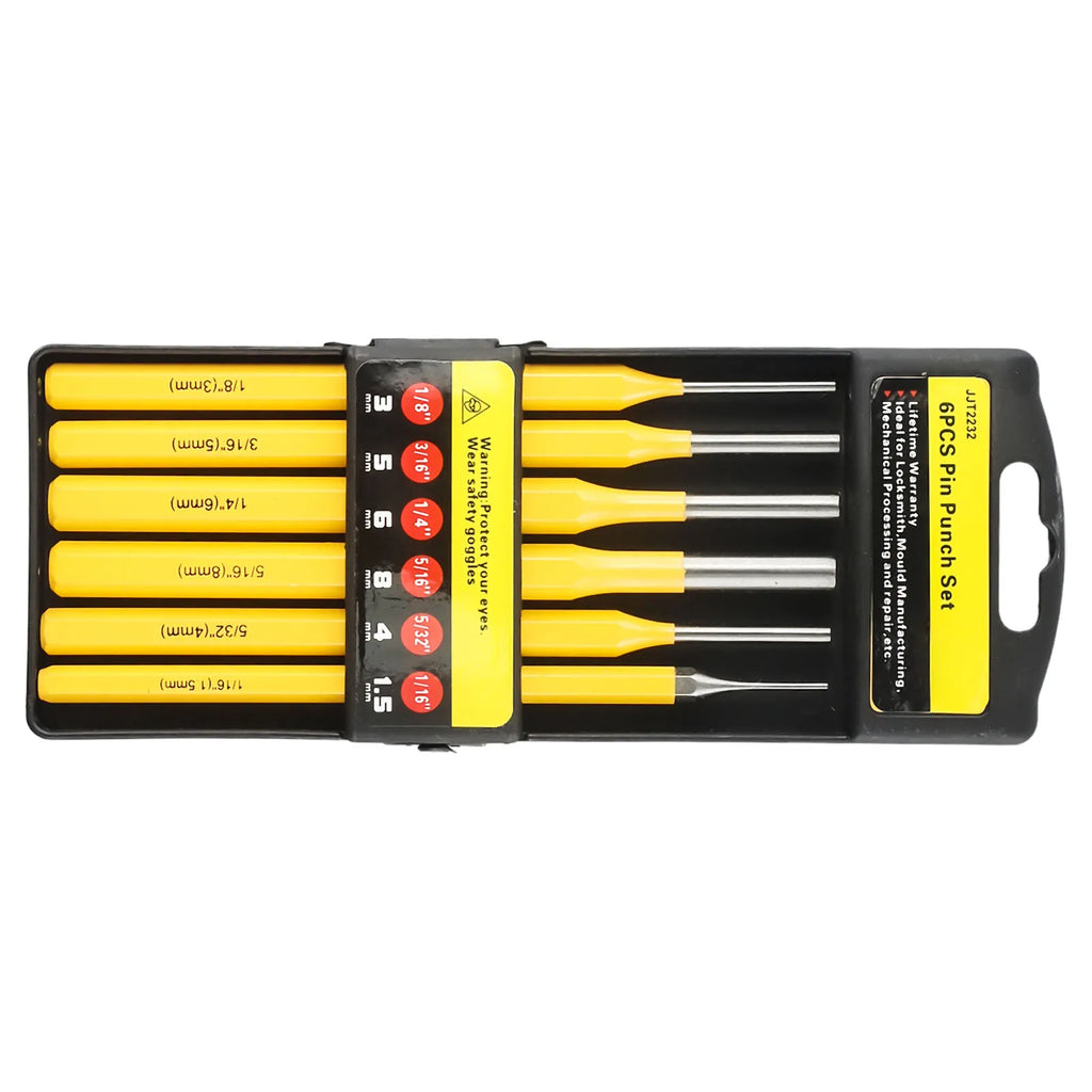 Drill Chisel Drive Punch Set Carpenters Removing Replacement 6pcs Accessories Centering Cylinder Hand Tools Parts