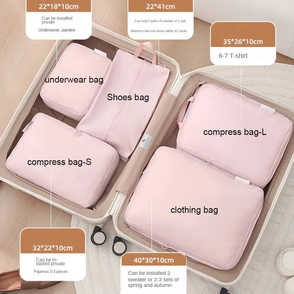Multicolor Travel Storage Bag Multipurpose Small Volume Clothing Compression Pouch Large Capacity Antifouling