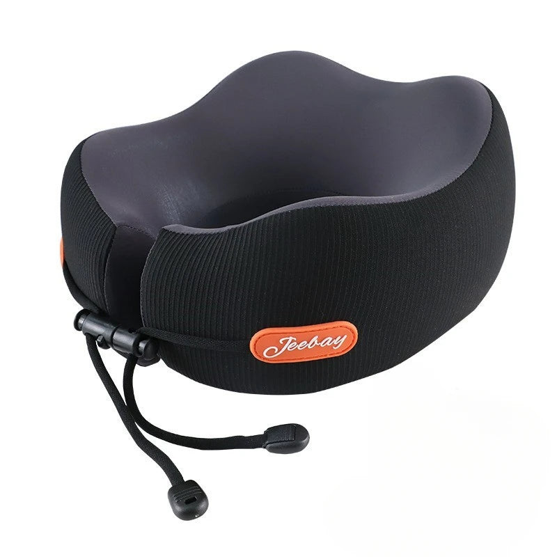 Memory Foam Ice Silk Neck Support Pillow Summer Travel Airplane U Shaped Portable Compact Pillow for Car Office Nap