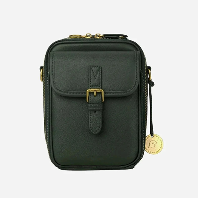Women's Fashionable Retro Crossbody Bag Large Capacity Shoulder Bag Multi Functional Mobile Zero Wallet