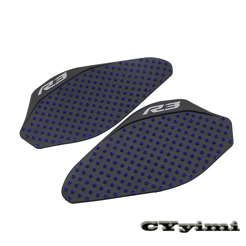 For YZF R3 YZFR3 2019 2020 Non-Slip Motorcycle Tank Pad Gas Side Sticker Fishbone Knee Protector Decals